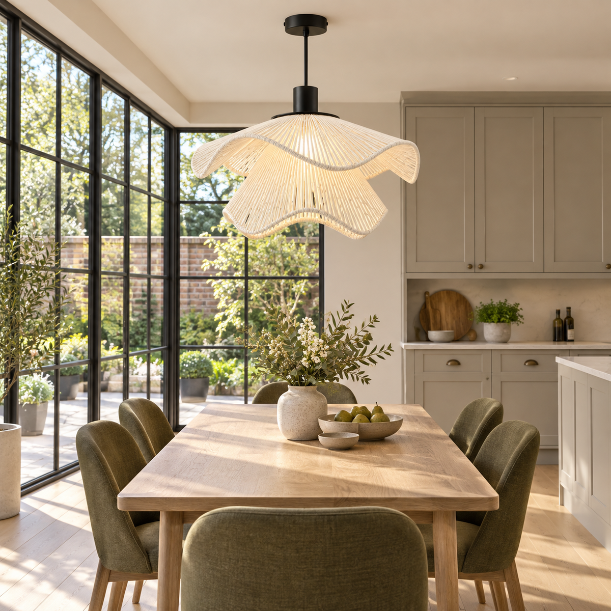 Wavy Petal Pendant Light Ondelle