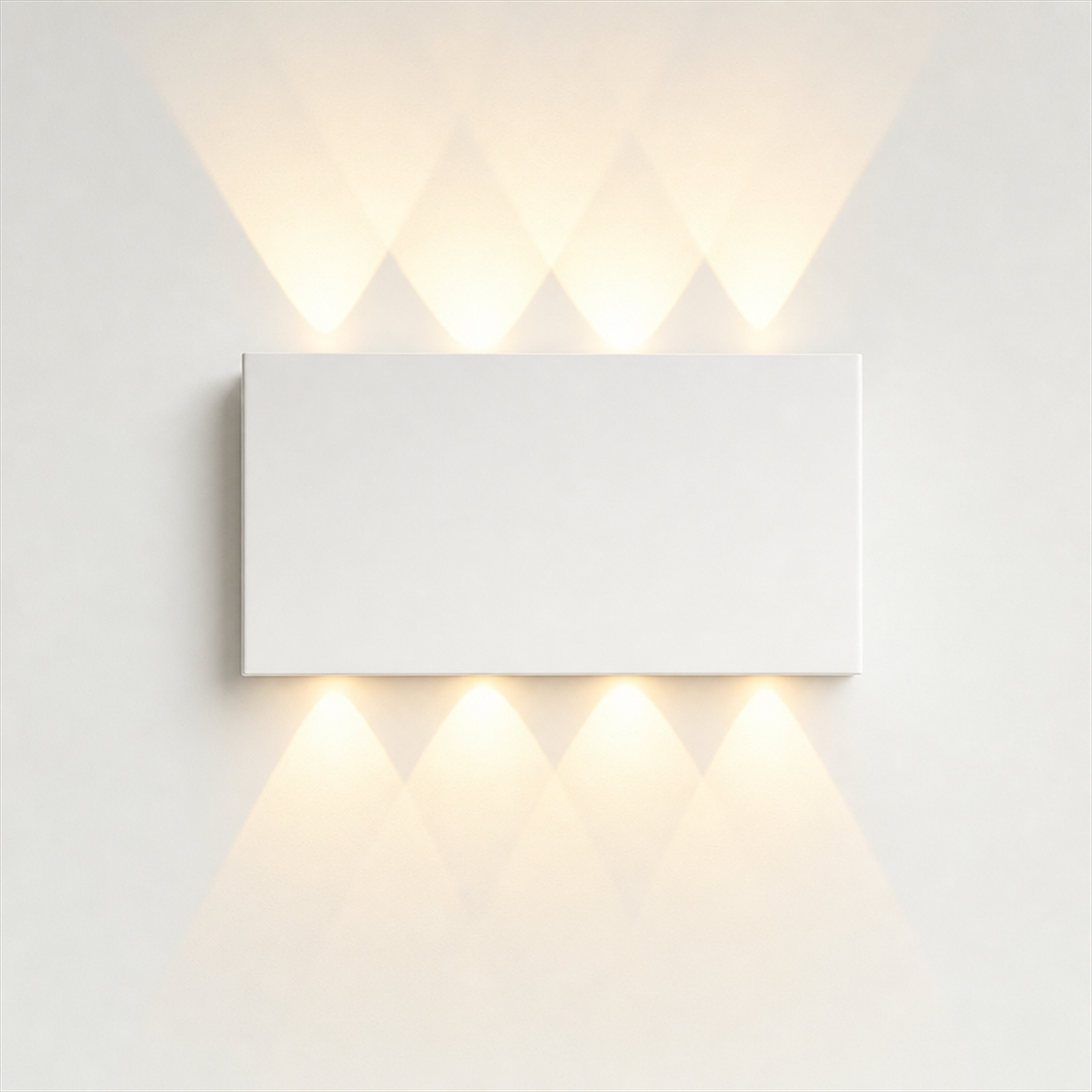 Rechargeable Cordless Wall Light Vessa White, Fond neutre