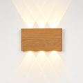 Rechargeable Cordless Wall Light Vessa Light Wood, Fond neutre