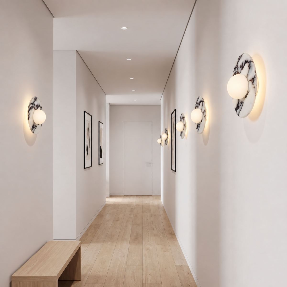 Callix Nordic Marble Wall Light, Mise en situation 009