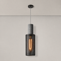 Concrete Mesh Pendant Light Hesta D 10 cm, Fond neutre