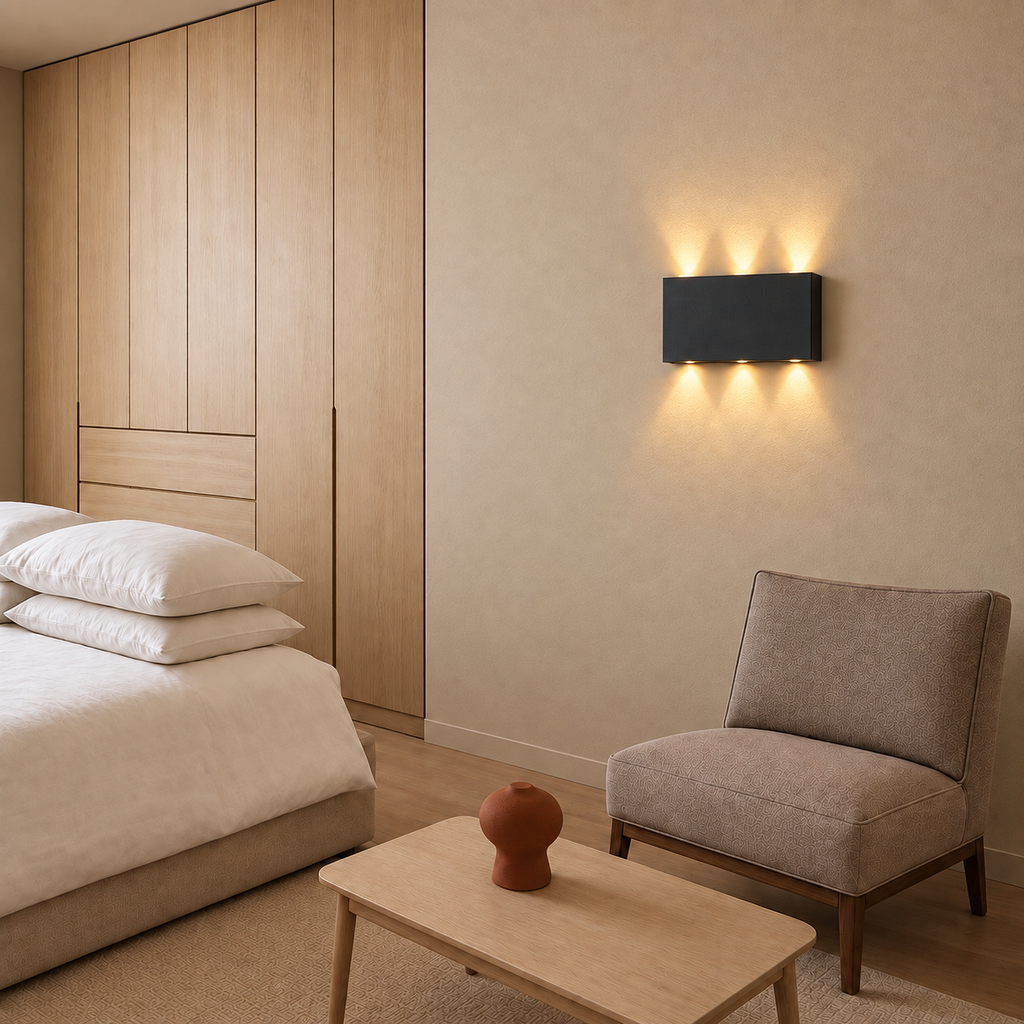 Rechargeable Cordless Wall Light Vessa, Chambre, black