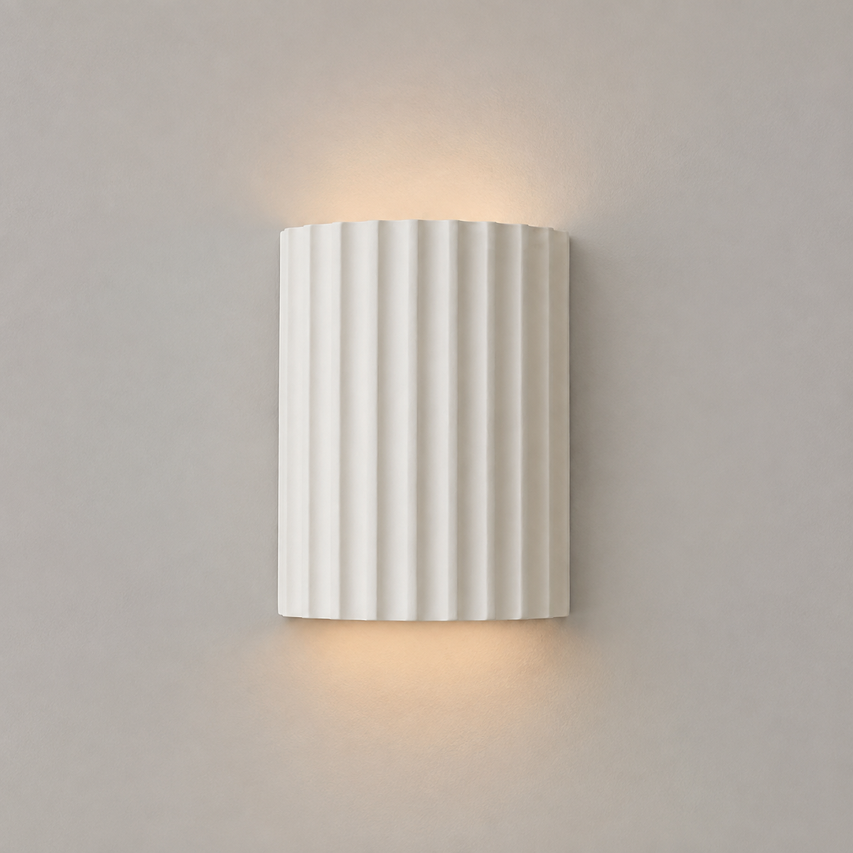 Modern Resin Wall Light White, Fond neutre