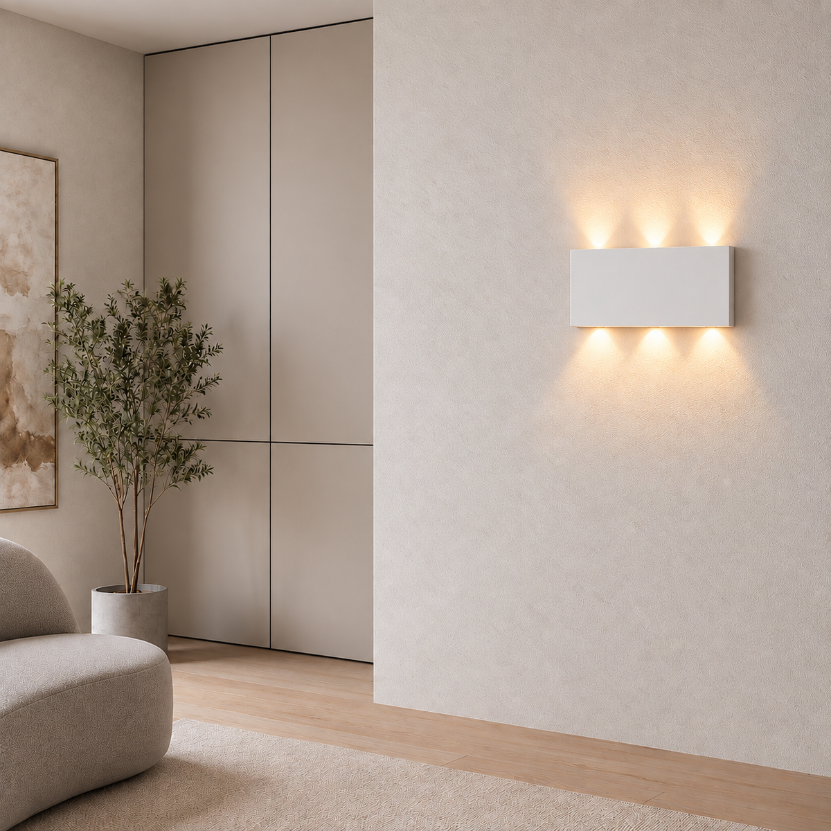 Rechargeable Cordless Wall Light Vessa, Chambre, white