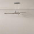 Linear LED Pendant Light Galira, Fond neutre