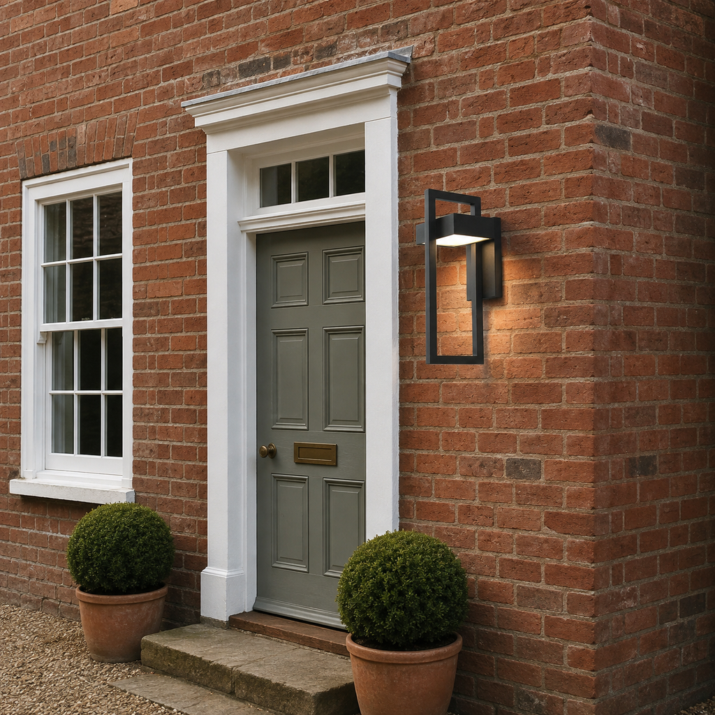 Outdoor Down Wall Light Perina, Facade, terrasse