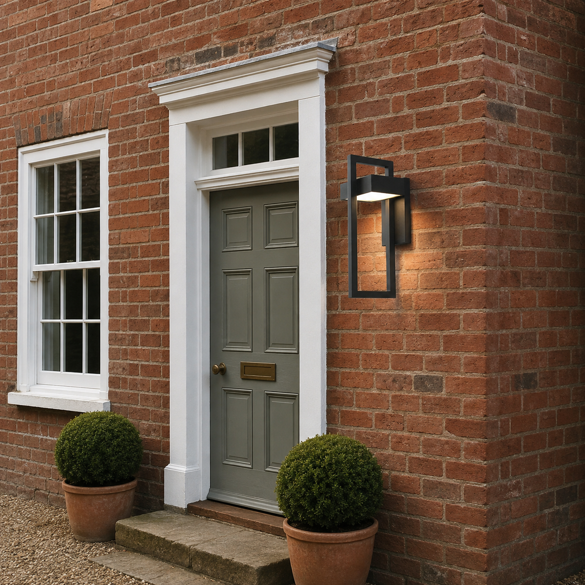Outdoor Down Wall Light Perina, Facade, terrasse