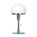 Bauhaus Glass Dome Table Lamp Viora, Milky White
