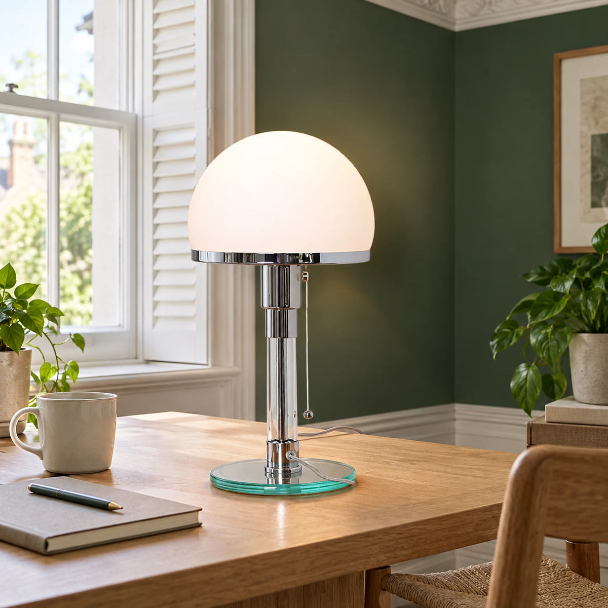 Bauhaus Glass Dome Table Lamp Viora