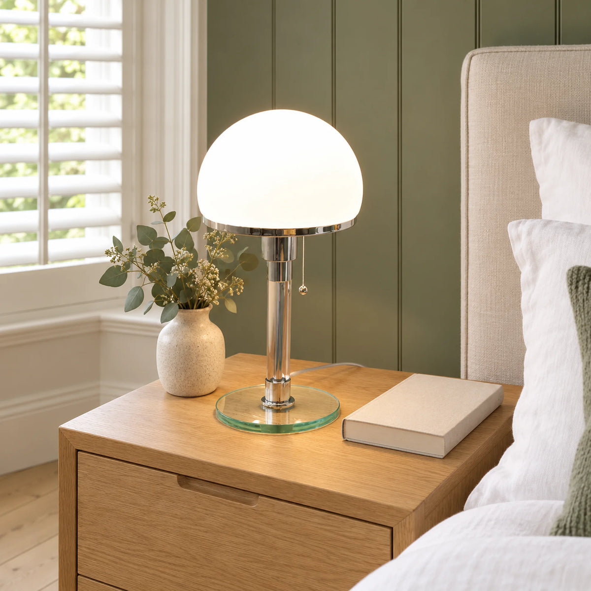 Bauhaus Glass Dome Table Lamp Viora