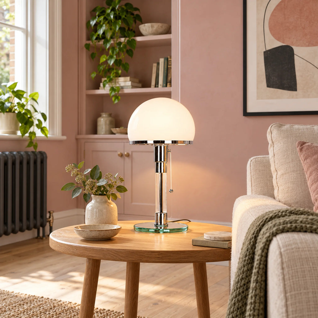 Bauhaus Glass Dome Table Lamp Viora