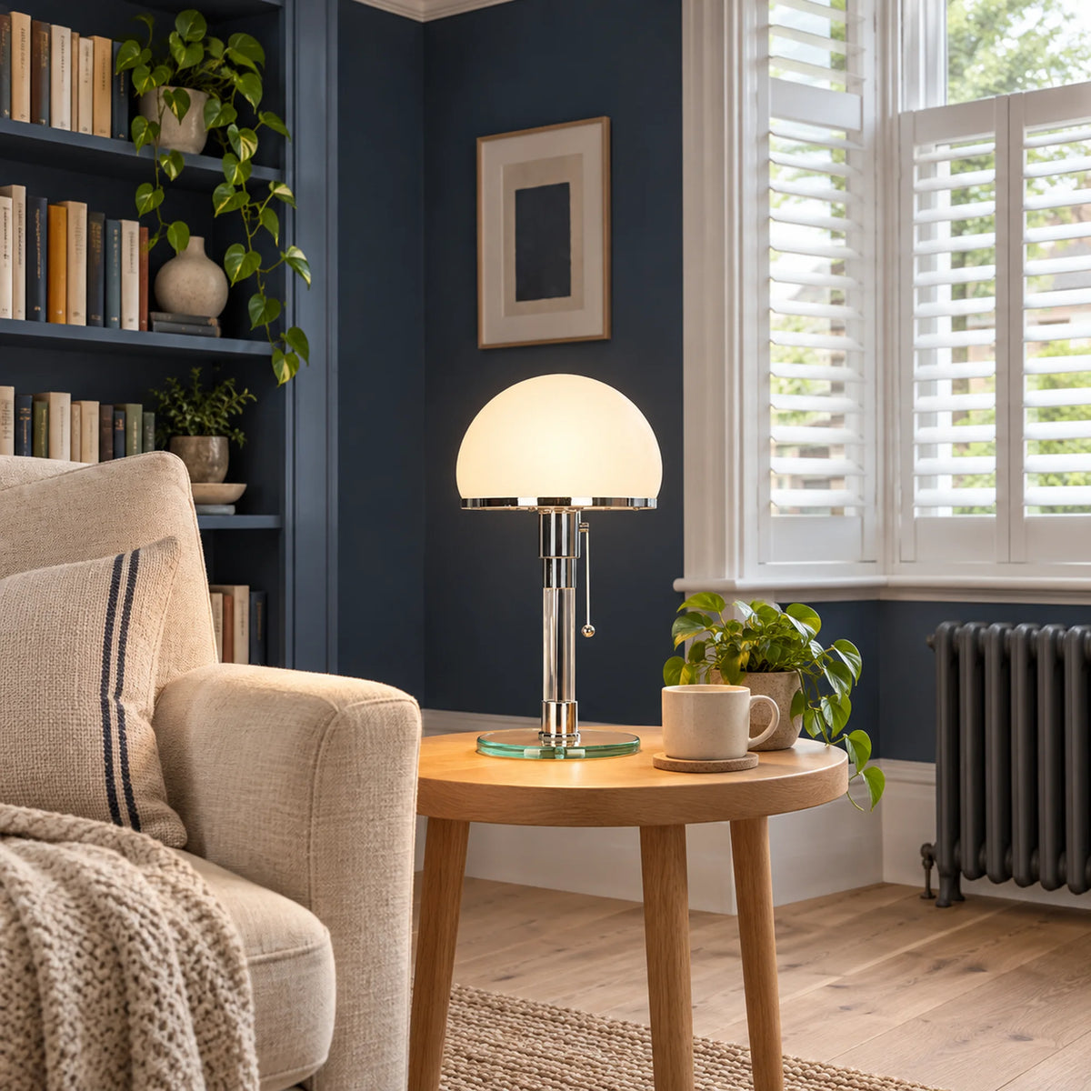 Bauhaus Glass Dome Table Lamp Viora